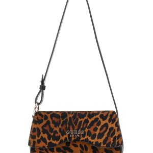 Borsa a spalla con flap DOMITILLA Vera Pelle GUESS