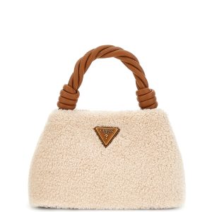Mini borsa a mano SHAIDA pelliccia sintetica GUESS